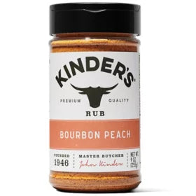 Kinder's Bourbon Peach Premium Rub and Seasoning - 9oz/1pk