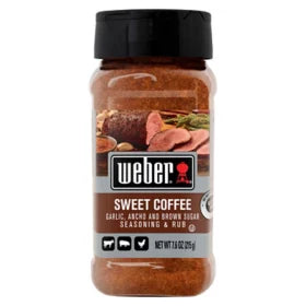 Weber Sweet Coffee Seasoning and Rub 7.6oz/1pk