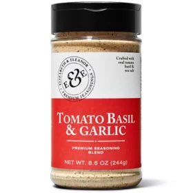 Elizabeth & Eleanor Tomato Basil Garlic Premium Seasoning - 8.6oz/1pk