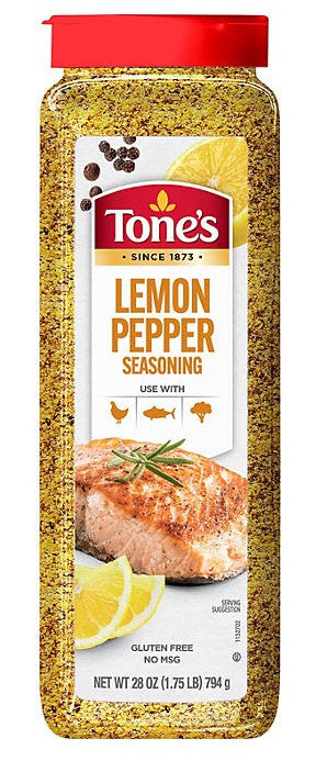 Tone's Lemon Pepper Seasoning -28oz/1pk