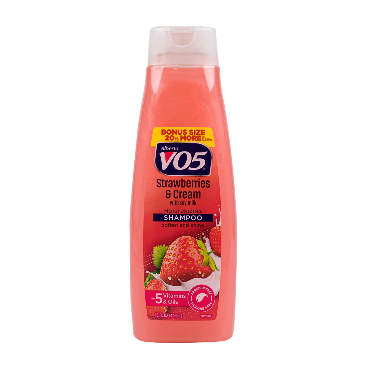 VO5 STRAWBERRIES & CREAM MOISTURIZING SHAMPOO-15oz/6pk