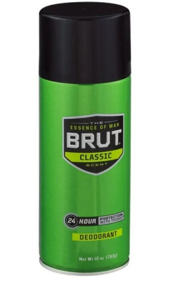 BRUT CLASSIC DEODORANT AEROSOL -LOW VOC-0% -10oz/12pk