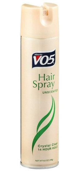 VO5 AEROSOL HAIR SPRAY UNSCENTED - 8.5oz/12pk