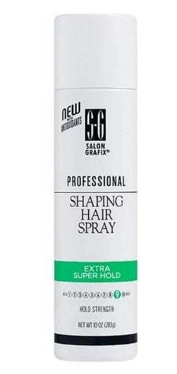 SALON GRAFIX SHAPING HAIR SPRAY EXTRA SUPER HOLD-10oz/6pk