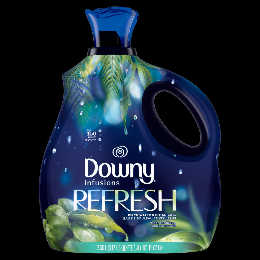 Downy Infusions Laundry Fabric Softener Liquid REFRESH Birch Water and Botanicals-101oz/4pk