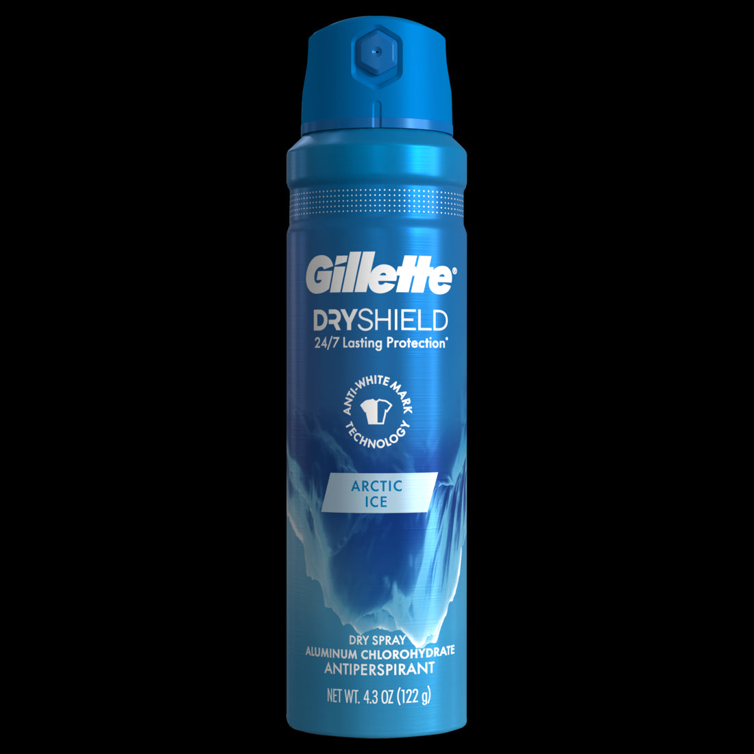 Gillette Dry Spray Antiperspirant and Deodorant for Men Arctic Ice - 4.3oz/12pk