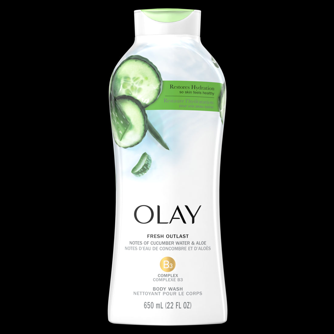 Olay Fresh Outlast Body Wash with Notes of Cucumber and Aloe - 22oz/4pk