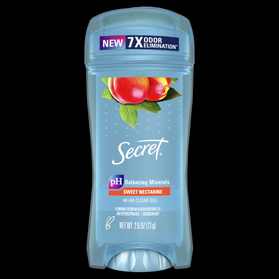 Secret Fresh Clear Gel Antiperspirant and Deodorant for Women Sweet Nectarine Scent - 2.6oz/12pk
