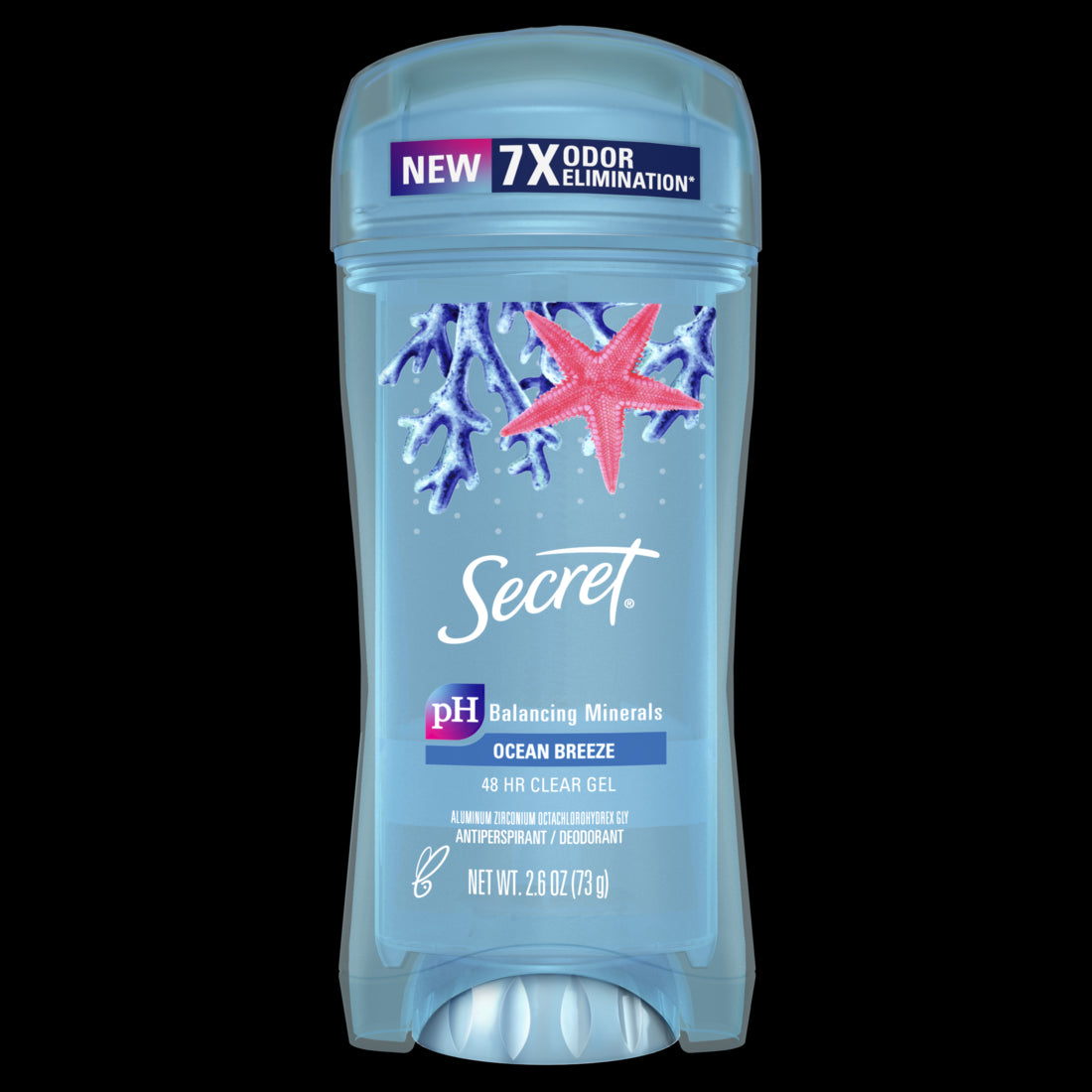 Secret Fresh Clear Gel and Deodorant for Women Oceanside - 2.6oz/12pk