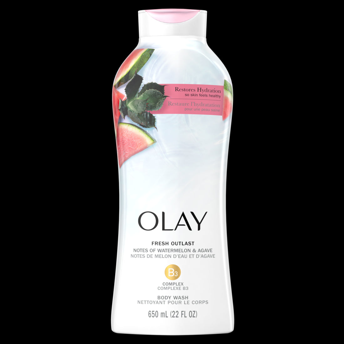 Olay Fresh Outlast Notes of Watermelon & Agave Body Wash - 22oz/4pk