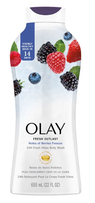 Olay Fresh Outlast Body Wash with Notes of Berries Frescas - 22oz/4pk