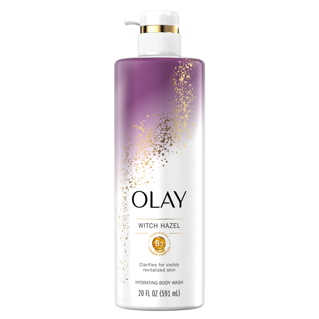 Olay Hydrating Body Wash with Witch Hazel and Vitamin B3 - 20oz/4pk