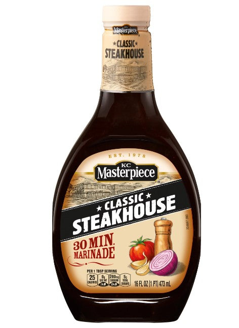 KC Masterpiece Marinade Classic Steakhouse - 16oz/6pk