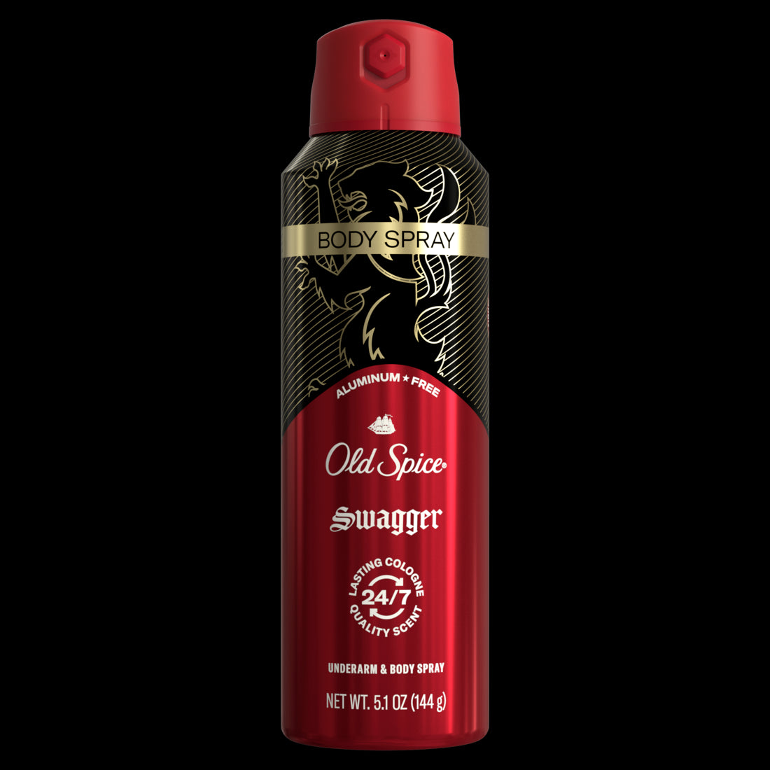 Old Spice Aluminum Free Body Spray for Men Swagger - 5.1oz/12pk