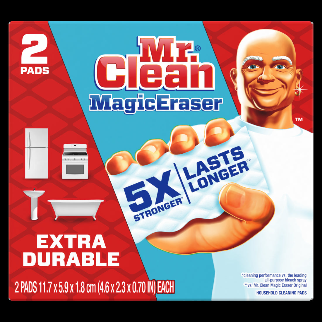 Mr. Clean Magic Eraser Extra Durable Scrubber Cleaning Pad - 2ct/16pk