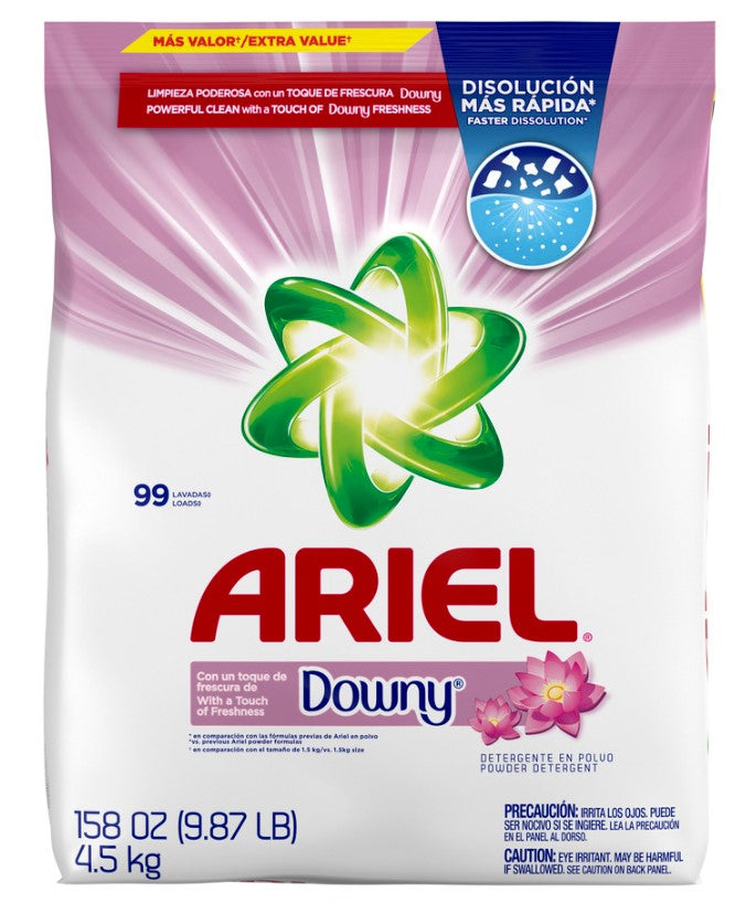 Ariel with a Touch of Downy Freshness Powder Laundry Detergent - 158oz/2pk