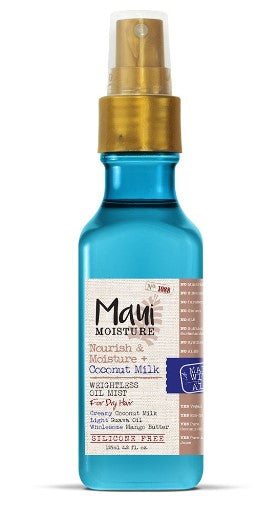Maui Moisture Nourish & Moisture + Coconut Milk weightless Oil Mist Leave-in Spray treatment -4.2oz/6pk