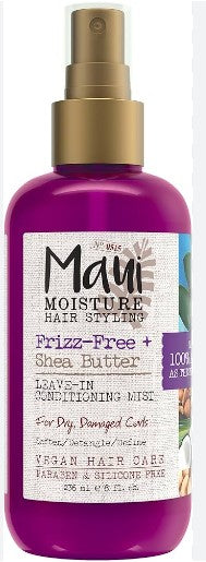 Maui Moisture Frizz-Free + Shea Butter Leave-In Conditioning Mist -5oz/6pk