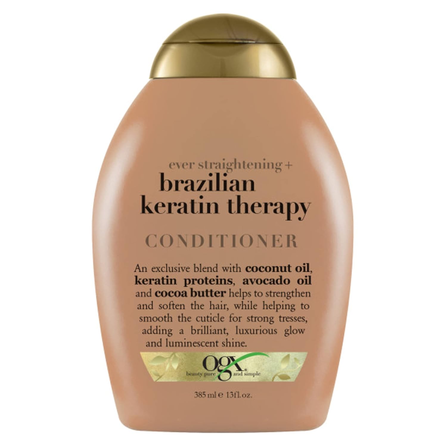 OGX Brazilian Keratin Therapy Ever Straightening Condtioner - 13oz/4pk