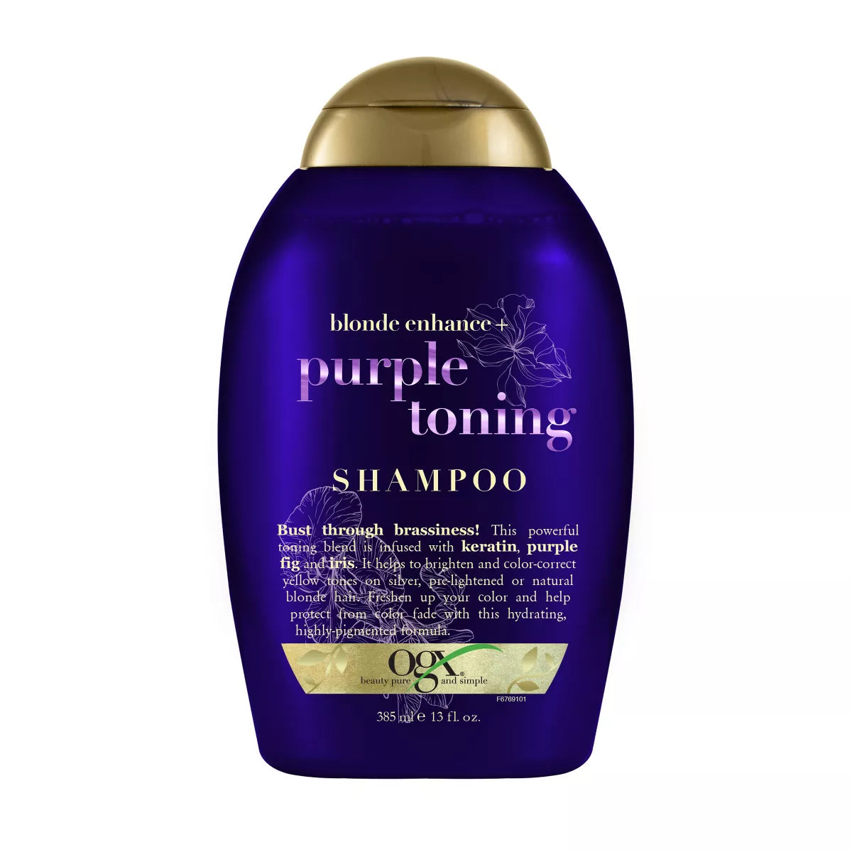 OGX Blonde Enhance Purple Fig & Iris Toning Shampoo - 13oz/4pk