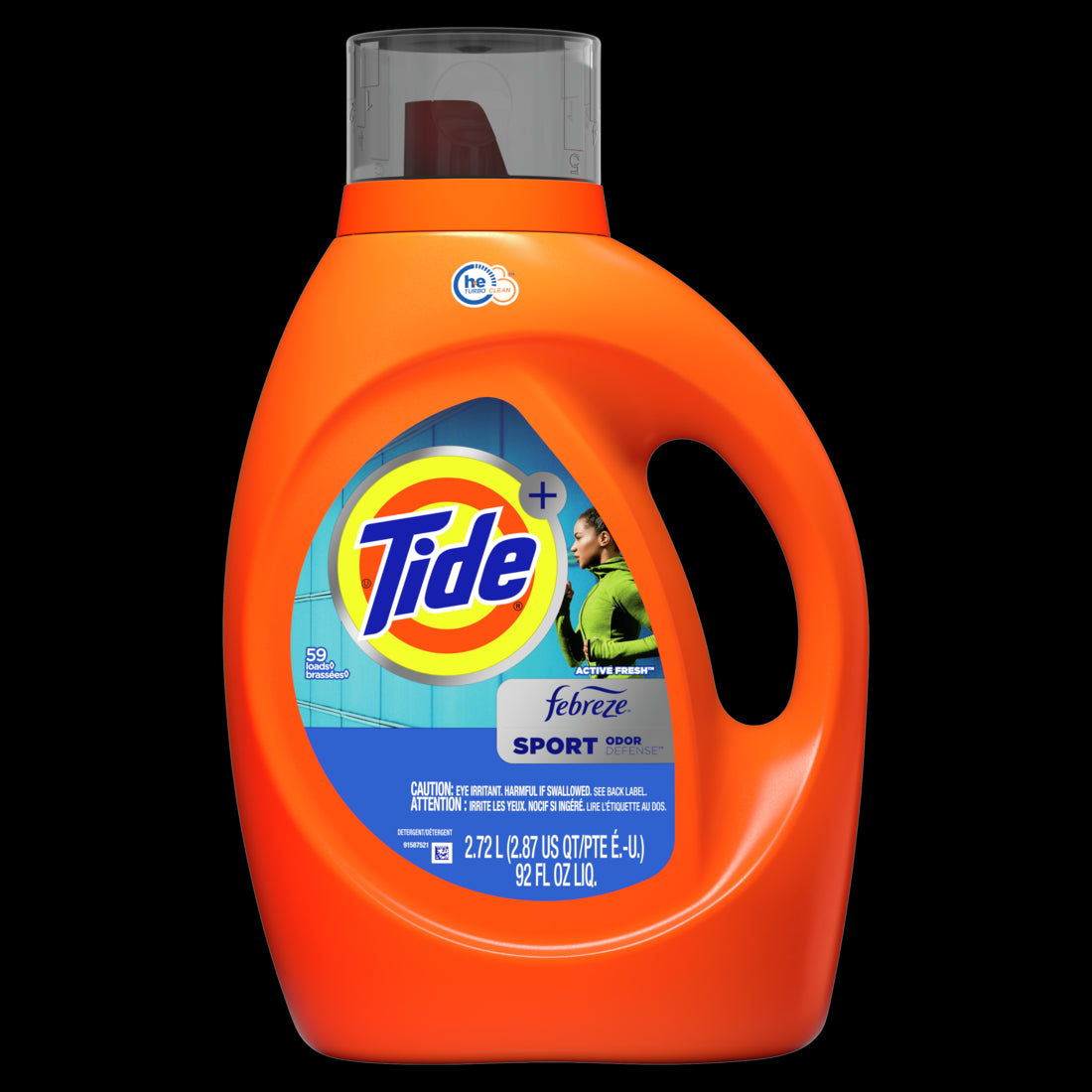 Tide Plus Febreze Sport Odor Defense Clean Liquid Laundry Detergent 59 loads - 92oz/4pk