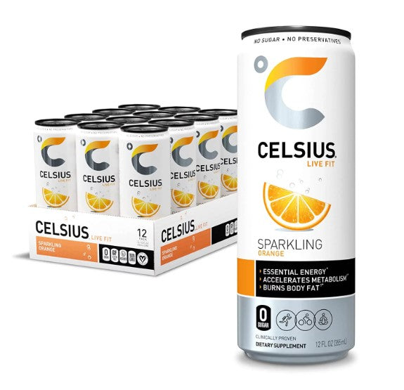 Celcius Sparkling Orange - 12oz/12pk