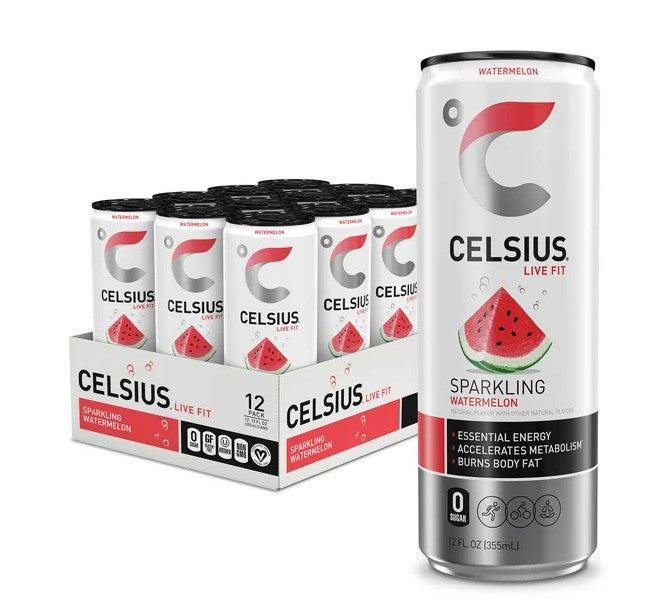 Celcius Sparkling Watermelon- 12oz/12pk