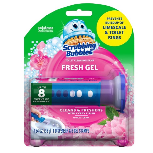Scrubbing Bubbles Toilet Cling Gel Floral Fusion - 1.34oz/6pk