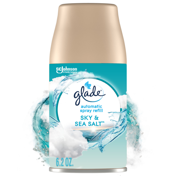 Glade Automatic Spray Refil Sky & Sea Salt - 6.2oz/6pk