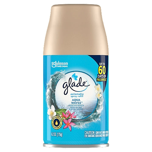 Glade Automatic Spray Refill Aqua Waves - 6.2oz/6pk