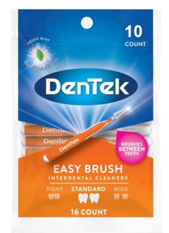 Dentek Easy Brush Interdental Cleaners Standard - 10ct/36pk