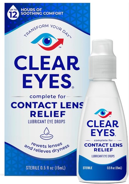 Clear Eyes Contact Lens Relief - 0.5oz/24pk