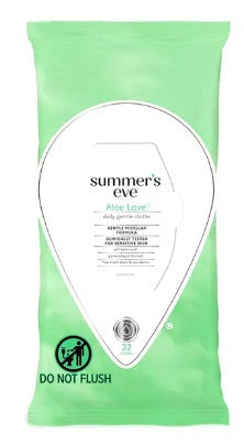 Summer's Eve Aloe Love Cleansisng cloth- 32ct/12pk