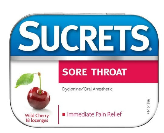 Sucrets Lozenges Wild Cherry -18ct/24pk