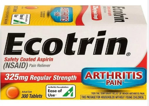 Ecotrin Regular Strength 325mg - 300ct/12pk