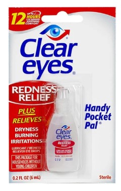 Clear Eyes Redness Relief Eye Drops -0.2oz/48pk