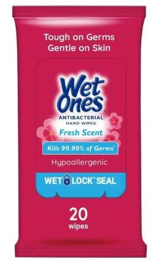 Wet Ones Fresh Antibacterial -20ct/10pk