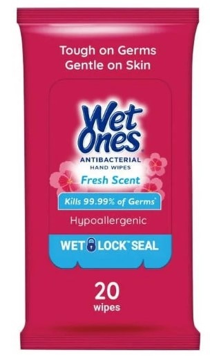Wet Ones Fresh Antibacterial - 20ct/10pk