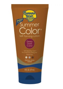 Banana Boat Summer Color Self Tanning Lotion Deep/dark - 6oz/12pk