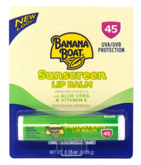 Banana Boat Aloe Vera with Vitamin E Lip Balm SPF45 - 0.15oz/10pk