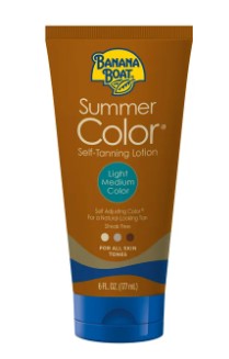 Banana Boat Summer Color Self Tanning Lotion Light/Medium- 6oz/12pk