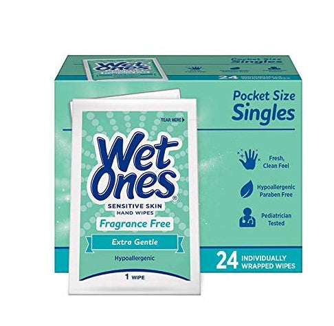 Wet Ones Sensitive Skin Fragrance Free-24ct/10pk