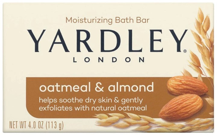 Yardley Oatmeal Almond Natural Oats Bar Soap - 4oz/24pcs