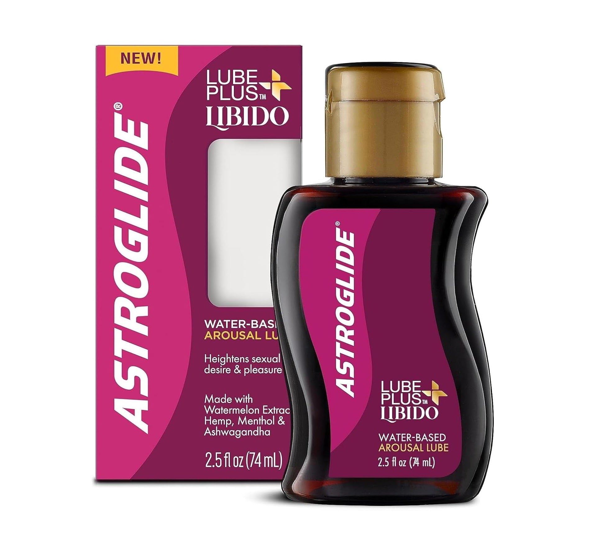 Astroglide Lube Plus Libido - 2.5oz/3pk