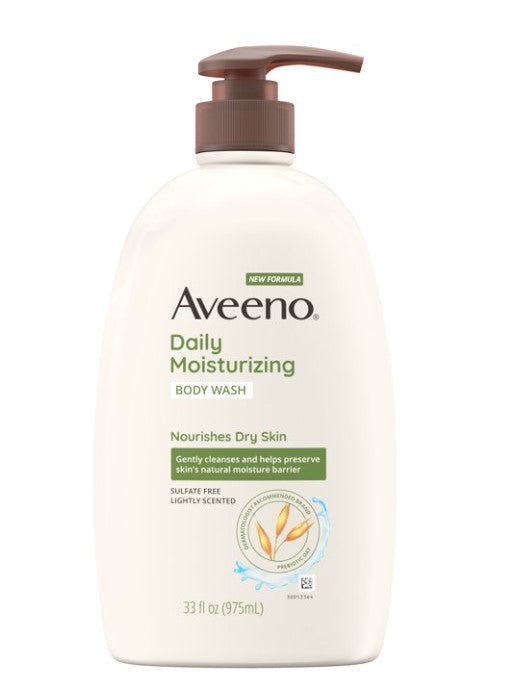 Aveeno Daily Moisturizing Body Wash Dry Skin Light Scented - 33oz/3pk