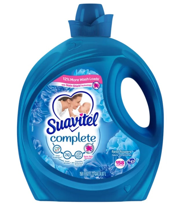 Suavitel Complete Fabric Softener & Conditioner Field Flowers - 158oz/4pk