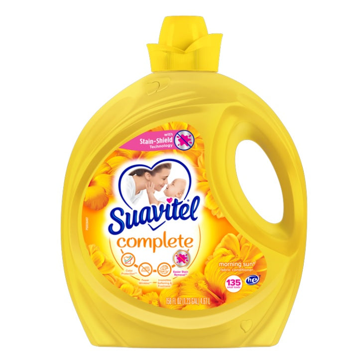 Suavitel Complete Fabric Softener & Conditioner Morning Sun - 158oz/4pk