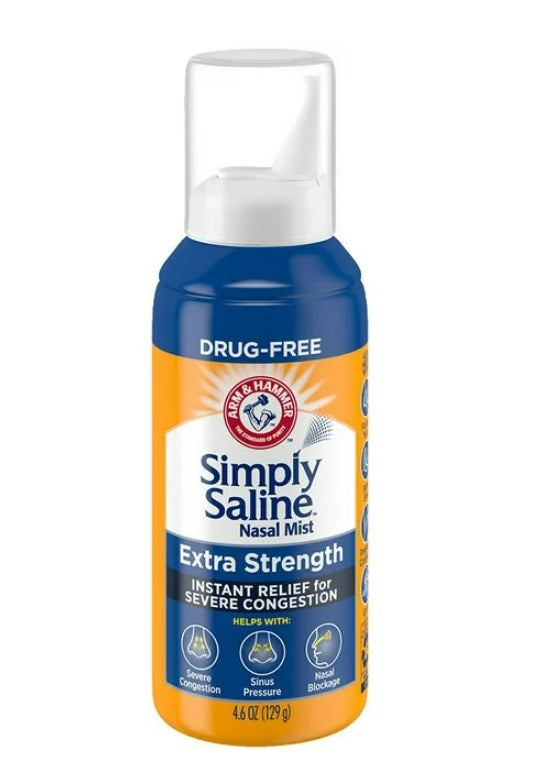 Arm & Hammer Simply Saline Nasal Mist Extra Strength - 4.6oz/24pk