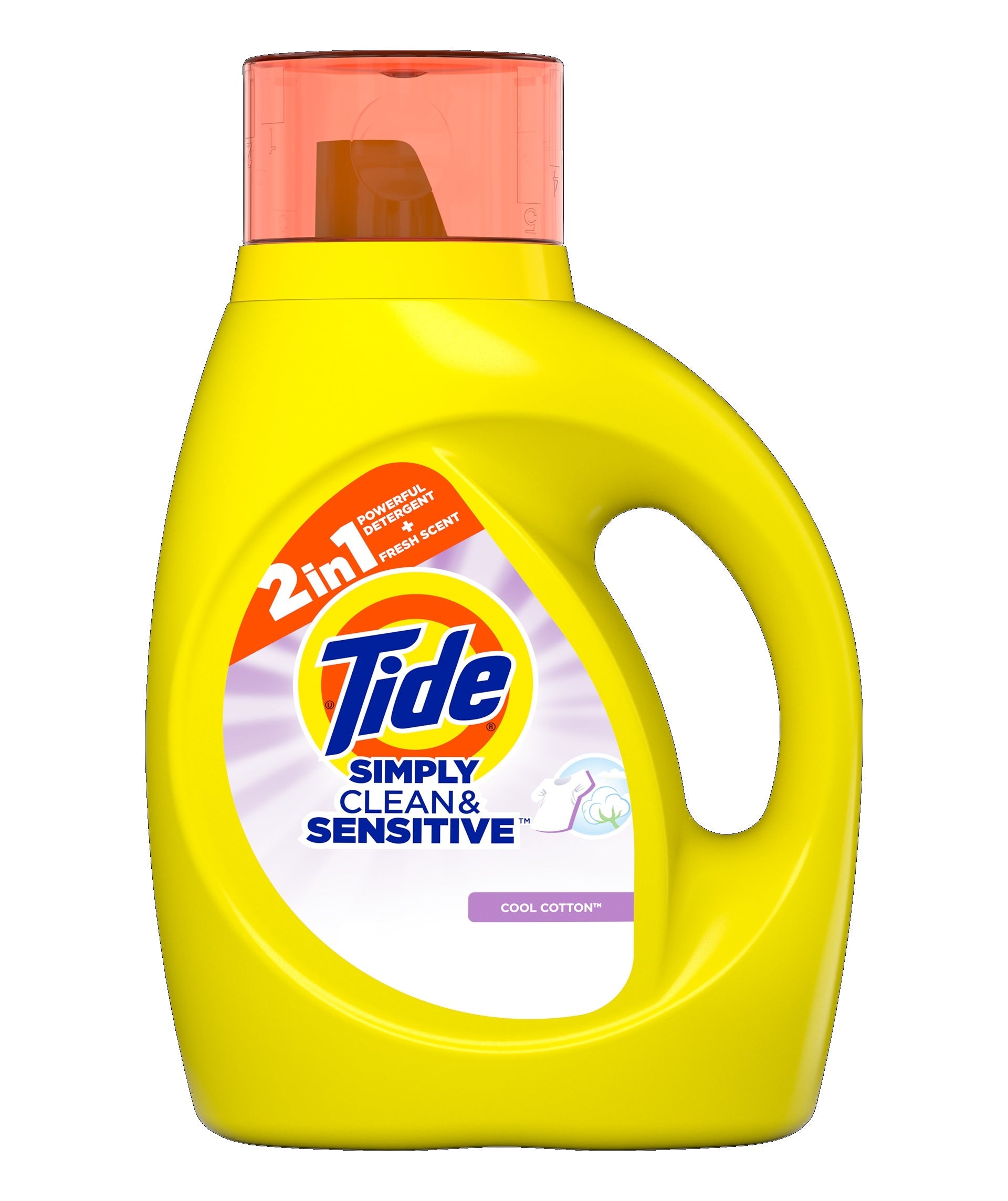 Tide Simply Clean & Sensitive Liquid Laundry Detergent Cool Cotton 24 loads - 32oz/6pk