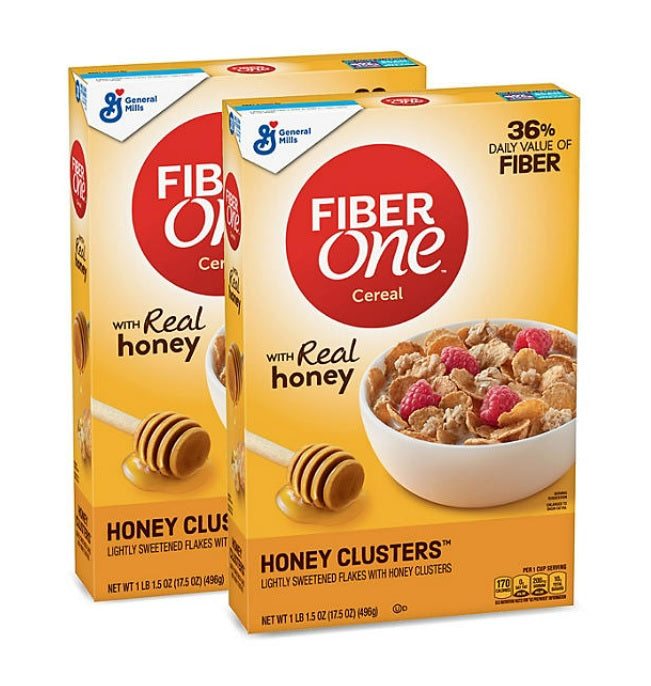 General Mills Fiber One Honey Clusters Cereal - 35oz/2pk